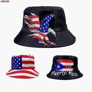 American Flag Pattern Bucket Hat - Men's Accessories, UV Protection Wide Brim, Lightweight Breathable, Packable Summer Sun Cap for Travel, Hiking,summerwins Usa Hat Sombrero Hat