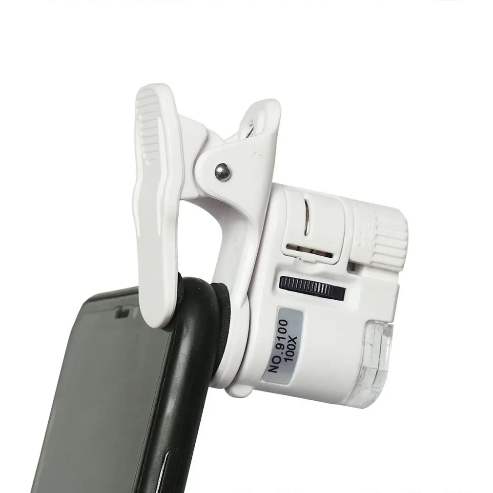 100X Portable Plastic Mobile Phone Microscope Lens Accessory - High-Definition for Smartphone/Cellphone Antique Jewelry, Jade Identification & Anti-Counterfeiting, Accessories, Camera