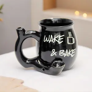New Ceramic Mug Coffee Cup Milk Breakfast Beer Cup, Multi-Functional High-Temperature Resistant Ceramic Water Cup, Unique Design