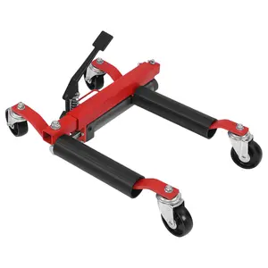 1500 LBS Capacity Car Wheel Dolly Set, Heavy Duty Tire Dolly with 360 Degree Swivel Casters, Foot Pedal Ratchet Lift, for Moving Cars Boats Motorcycles in Garage Workshop and Showroom