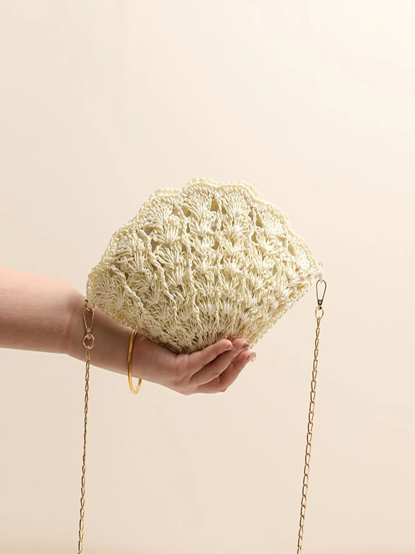 🤍Boho Crochet Shell Clutch | Summer Straw Crossbody Shoulder Handbag Handmade Woven Shell Purse, Perfect Beach Party Bag✨ Obsessed with this cute shell woven mini bag! Aesthetic Shoulder Handbag, Fashion Shoulder Bag