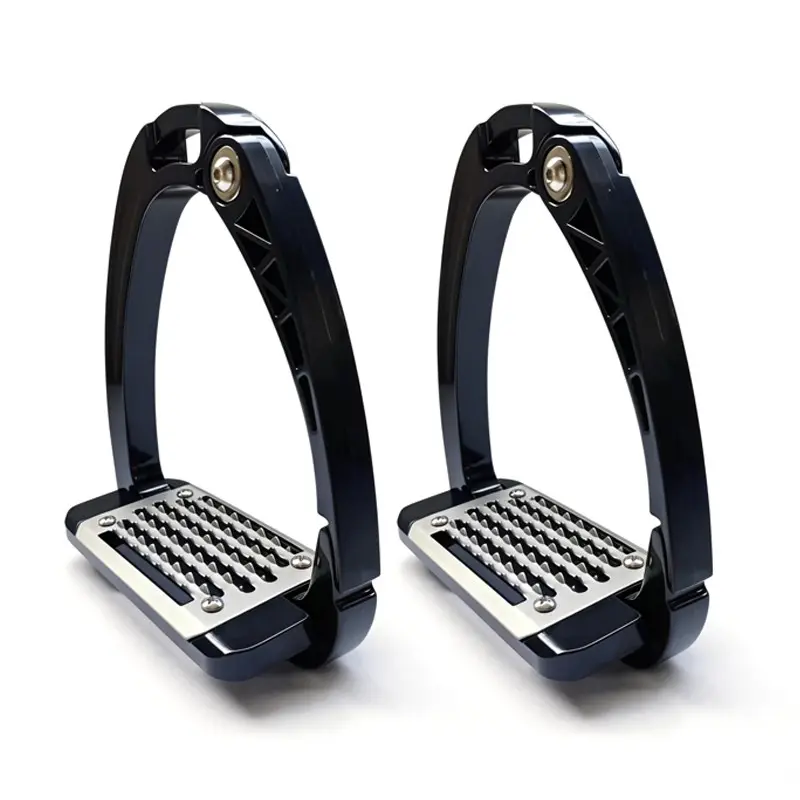 British Safety Stirrup Open Stirrup Anti-Slip Horse Stirrup, Zinc Alloy Equestrian Support Foot Rest, Secure and Durable Design for Riding Comfort