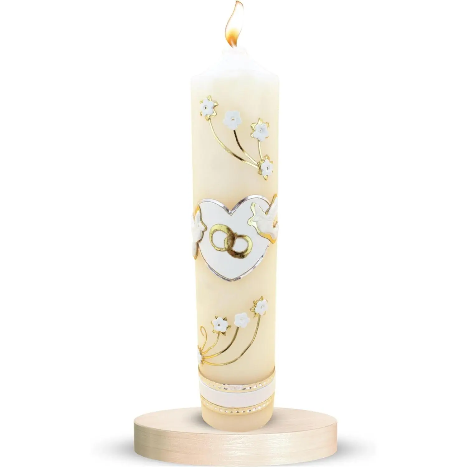Unity Candle Wedding Ceremony Set Made by Mexican Artisans, Perfect for Wedding and Memorial Occasions