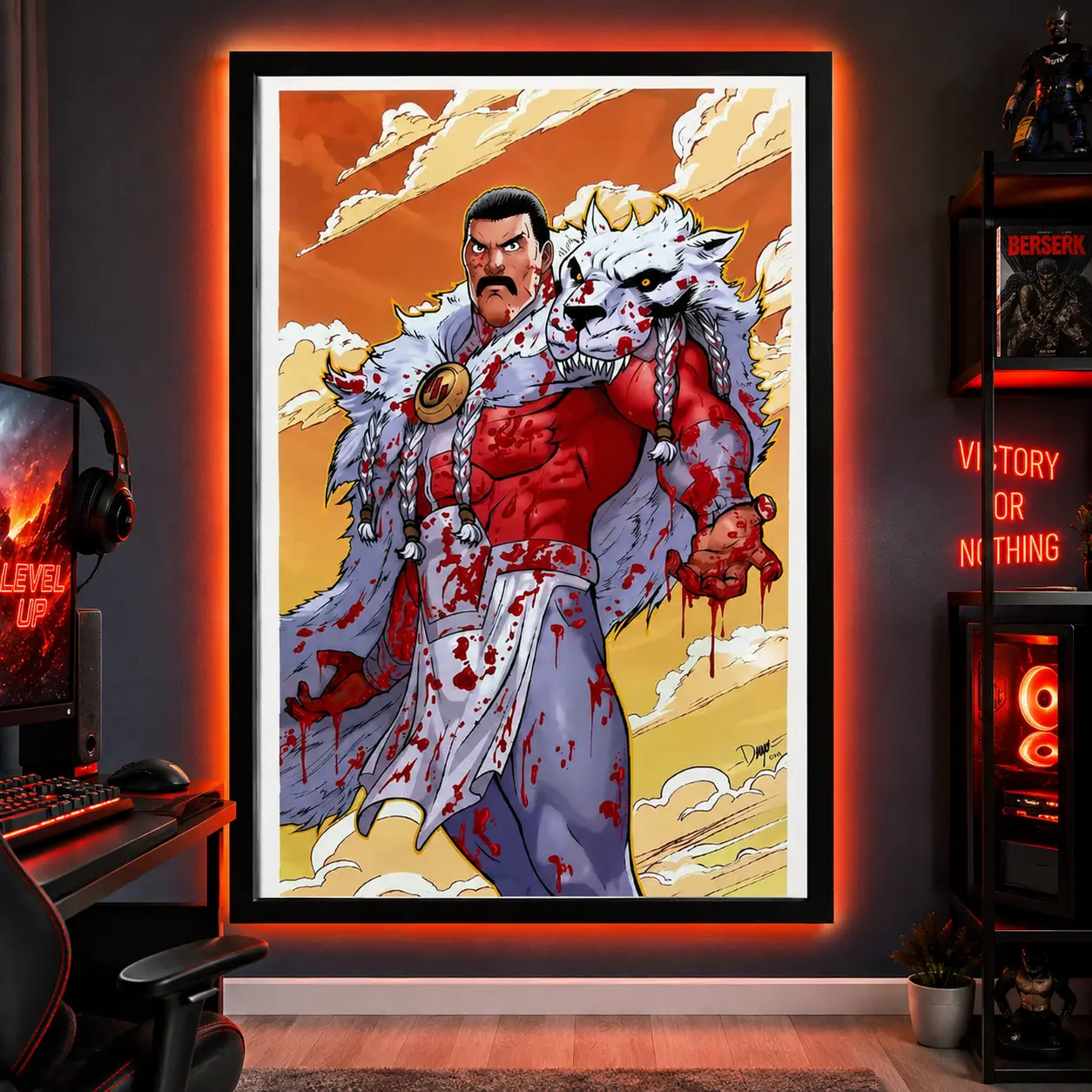Thragg Poster, Invincible Anime Poster, Art Print Wall Decor, Home Decor, Gift For Anime Fans, Canvas Wall Art, Framed Canvas, Manga Style Wall Decor, Gaming Room Decor, Otaku Room Decor, Bedroom Decor, Office Decor, Posters Room Decor