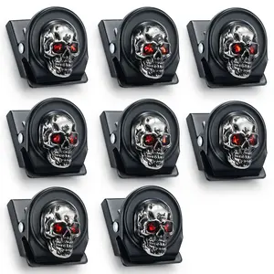 8-Piece -Eye Skull Magnet Set, Universal Refrigerator Decor, Kitchen, Office Whiteboard, Dishwasher, Storage Cabinet, Magnetic Clips
