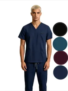 Men's M-edical Intern Short Sleeve Scrub Set Skincare Nurse Uniform Nursing Staff Pet Hospital Doctor Nurse Isolation Work Clothes Durable Workwear