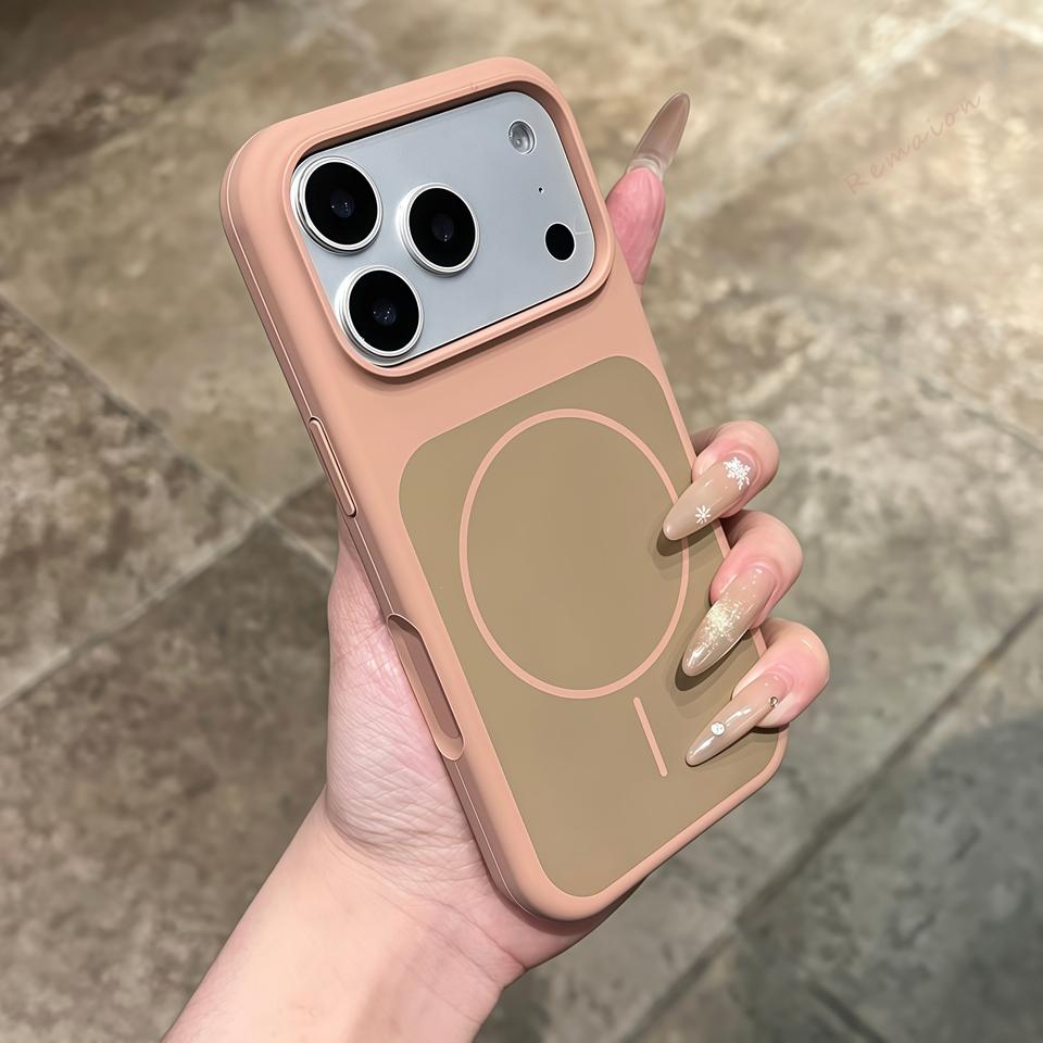 New Liquid Silicone Magnetic Phone Case For iPhone 17 Air 15 14 13 16 17 Pro Max Plus Magsafe Official Charging Protector Cover