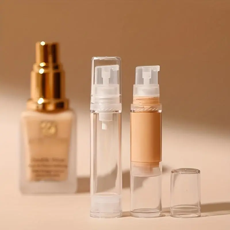 Airless Pump Bottles Lotion Dispenser Bottle Travel Cream Pump Bottles Vacuum Pump Bottle For Liquid Foundation 5ml 10ml 15ml
