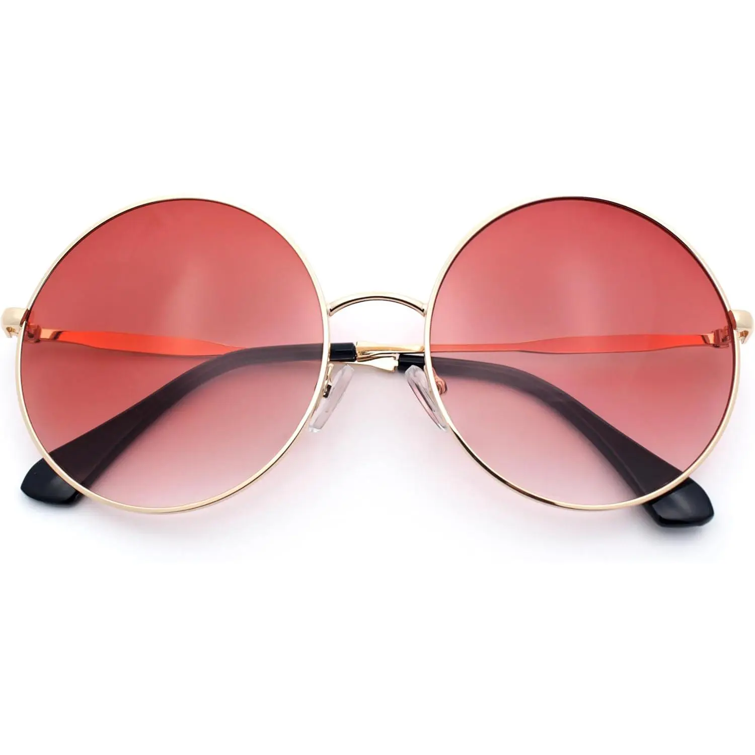 Classic Oversize Style Hippie Round Circle Lens Sunglasses