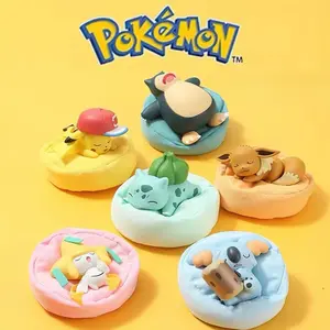 Official HOLLYBOX Pokémon Sleeping Series Figure – Pikachu ,Snorlax,Eevee Desktop & Car Dashboard Ornament Starry Dream Series– Relaxing Anime Collectible Gift