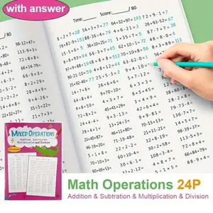 Grade 3 Math Practice Book: Addition, Subtraction, Multiplication, Division, Answer Key, Kids Arithmetic, Colorful Illustrations, Interactive Activities