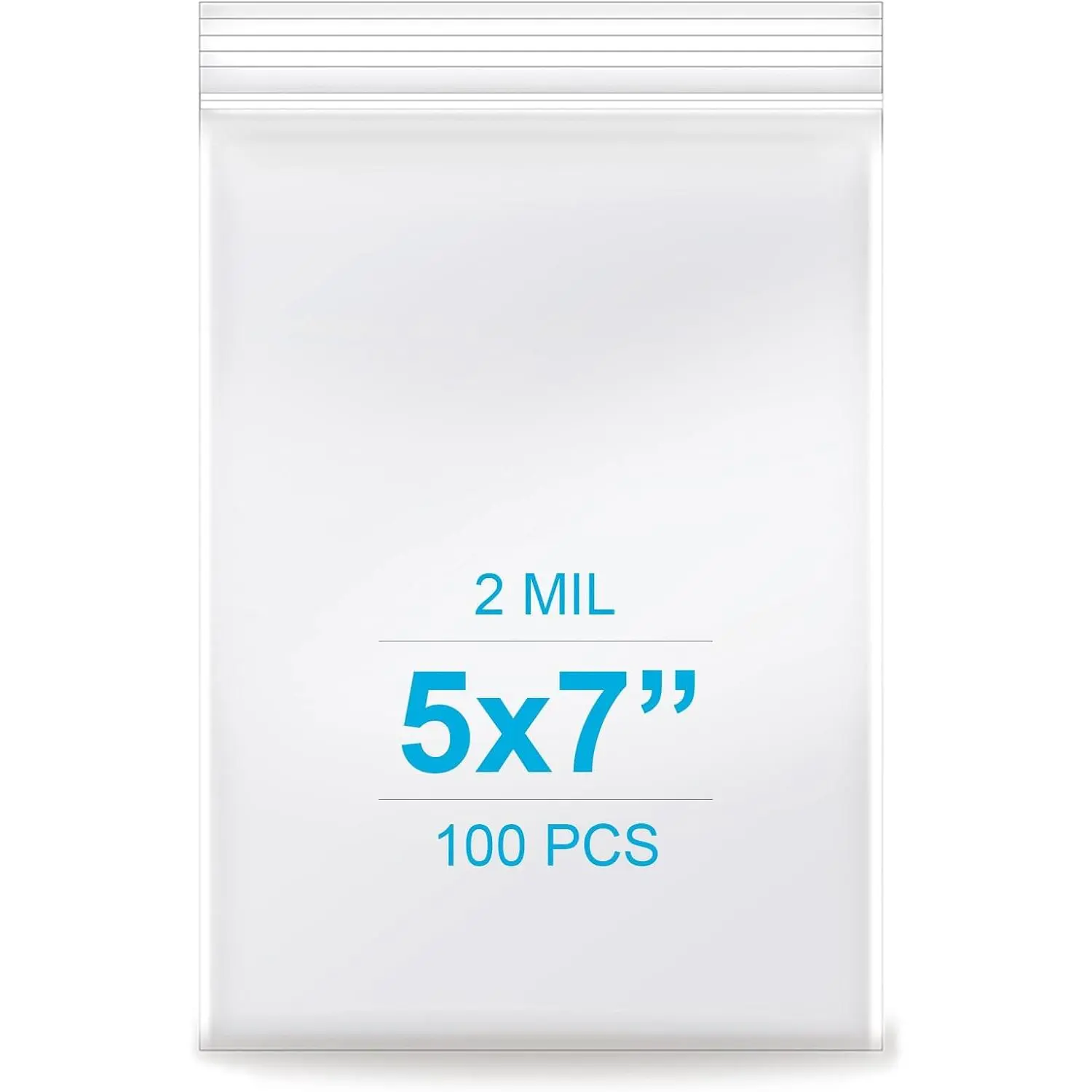 1.5''x 1.5'', (Pack of 100) 2 mil Thick Clear Plastic Reclosable Zip Poly Bags with Resealable Lock Seal Zipper for Photo, , Bakery, , Travel, Storage, Packaging & Shipping…