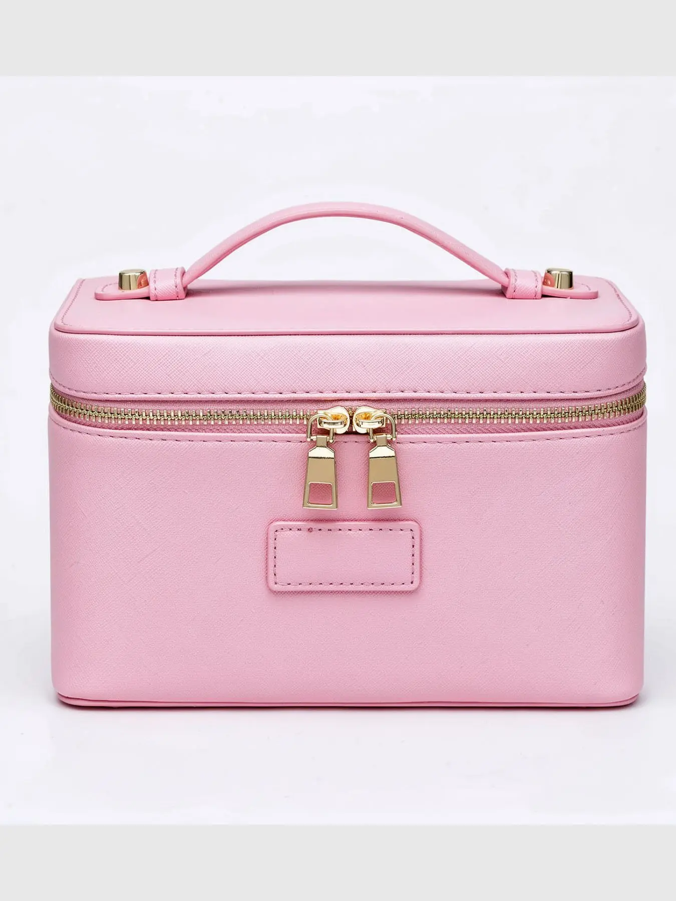 Women's Solid Color Makeup Bag, Cosmetics Bag, Waterproof Durable Sewn Seam Storage, Matte Finish Easy Clean, Fashionable Long-Lasting Makeup Organizer