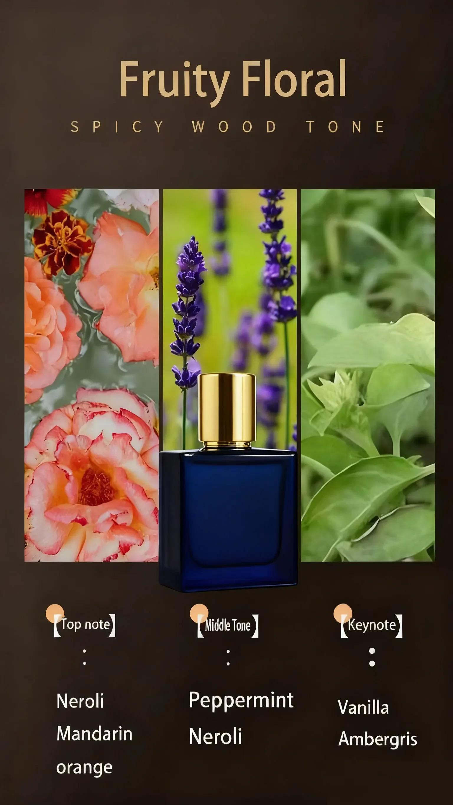 Men's 3pcs Gift Set Eau De Parfum 90ml Long Lasting Woody Floral Cologne Fragrance Fascination Man