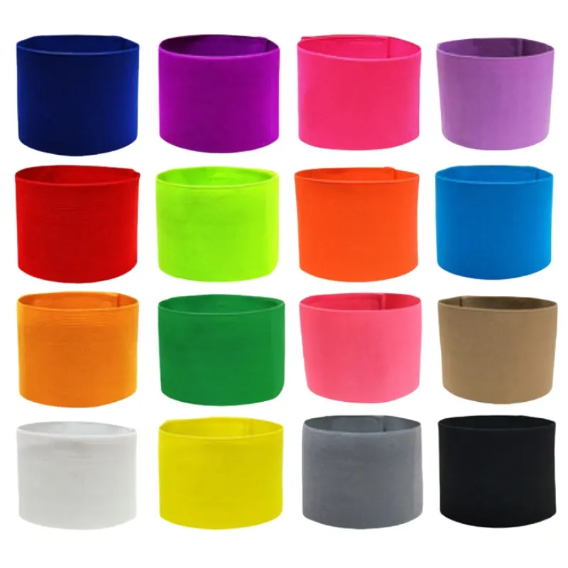 Professional Football Captain Armband - Bright Colors, Good Elasticity, Non-Slip, Nylon Hook and Loop Design, Outdoor Sports Visible Sports Arm Band, Sports Team Games, Sturdy And Durable