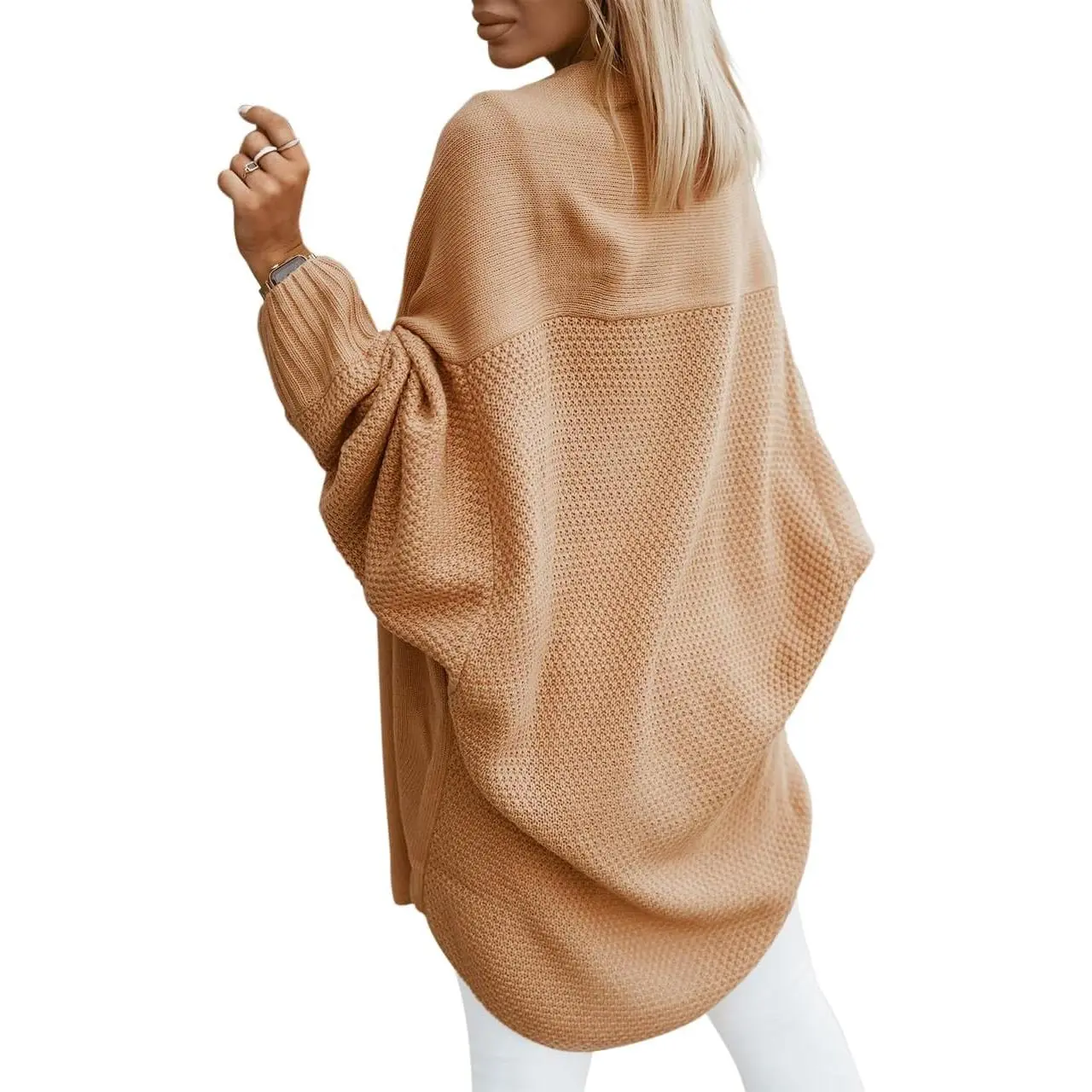 Imily Bela Women's Fall Cardigans 2026 Trendy Open Front Batwing Sleeve Knit Oversized Long Cardigan Sweaters