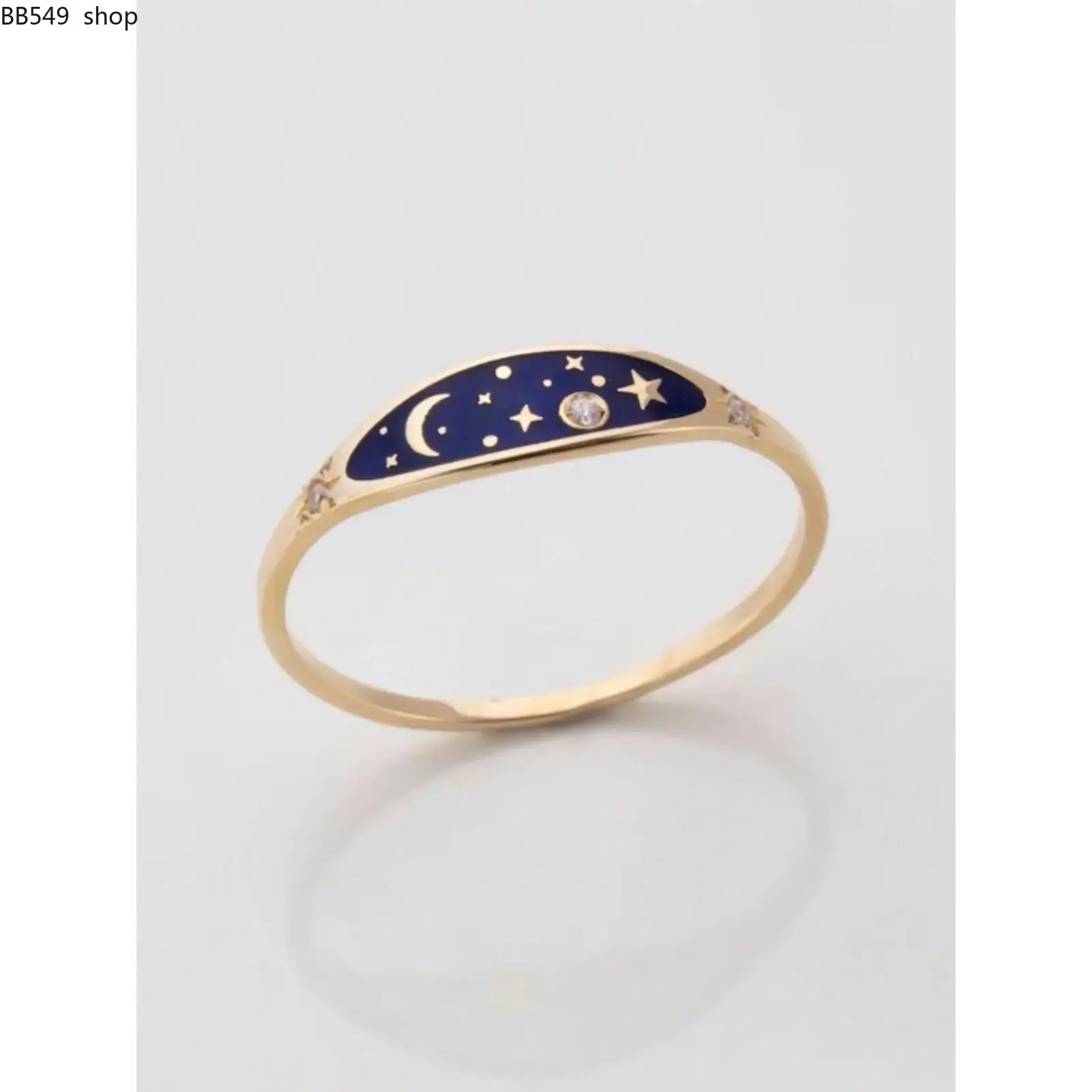 Star and Moon Twilight Ring, Fashion Jewelry for Party and Daily Wear, Trendy & Exquisite Jewelry for Birthday Gift, Elegant Everyday Ring, Elegant Casual Ring, Beautiful Rings, Fashionable Jewelry