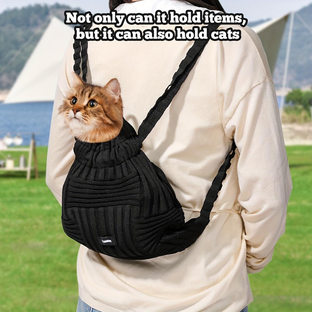 Fashionable new pleated texture knitted backpack with drawstring drawstring and elastic expansion, a versatile tool for casual travel/street fashion.It can be used for three purposes (back/lift/carry) and is a must-have for casual outings