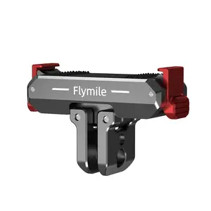 Flymile Magnetic Quick-Release Base Adapter for DJI OSMO Action6/NANO Foldable Dual Claw Base Photography Accessories