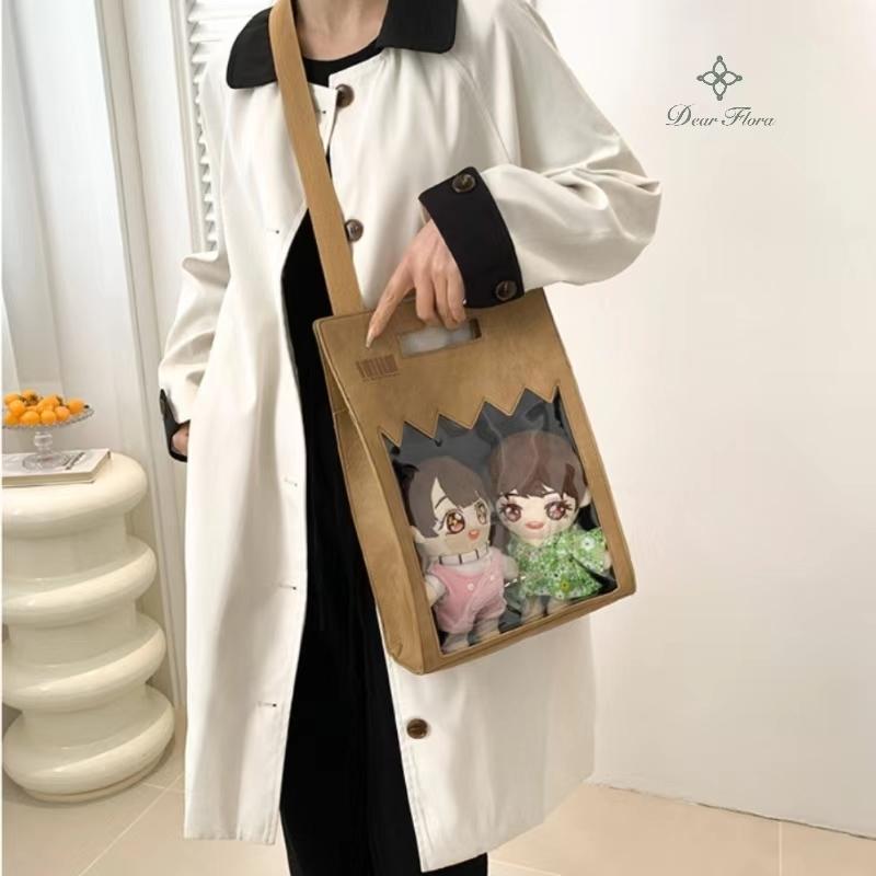 New Y2K Funny Envelope Ita Bag Cute Personalized Shoulder Bag Street Trend Crossbody Bag Kawaii Girl Transparent Display Handbag