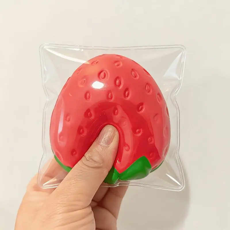 A Big Strawberry Squishy Toys Slow Rebound Fruit Vent Toys Fun Sensory Annoyance Toys for Home Decor Interactive Prizes Christmas Thanksgiving Birthday Party Gifts Slow Rising Squishy Squishies Strawberry Shortcake Toys Strawberry Gifts Thanksgiving