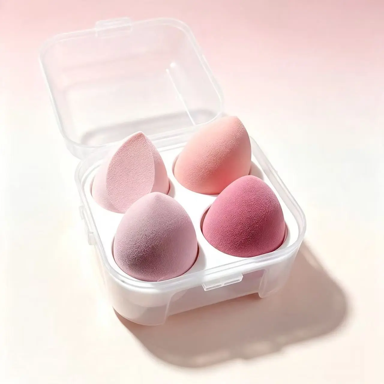 Makeup Sponge Dual-Use Dry Wet, Powder-Free Water Drop Pumpkin Shape, Angled Cut Foam Makeup Egg, Ideal for Smooth Application
