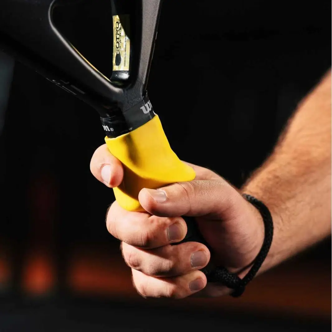 Tennis Racket Handle Grip Corrector - Training Aid for Tennis, Padel, and Pickleball | Versatile Use | Silicone Anti-Slip Grip Cover | Reduces Wrist Strain | Wrist Fatigue Relief | Ensures Correct Grip