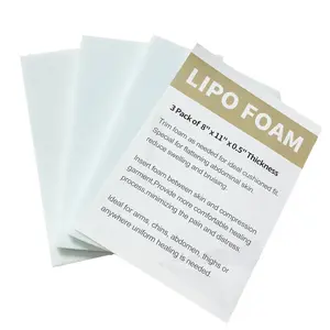 3-Pack Lithium Polymer Foam Pads for Post-Surgery Abdominal Folds, BBL Board Abdominal Wrap, Compatible with Compression Garment Sheets for Recovery Liposuction Sheets