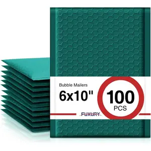 Bubble Mailers 6x10" 100 Pack Opaque Bubble Mailer Usable Size 6x9" Padded Envelopes for Gifts Mailing Envelopes Bubble Padded Cushion Mailers Small Business#0 Forest Green