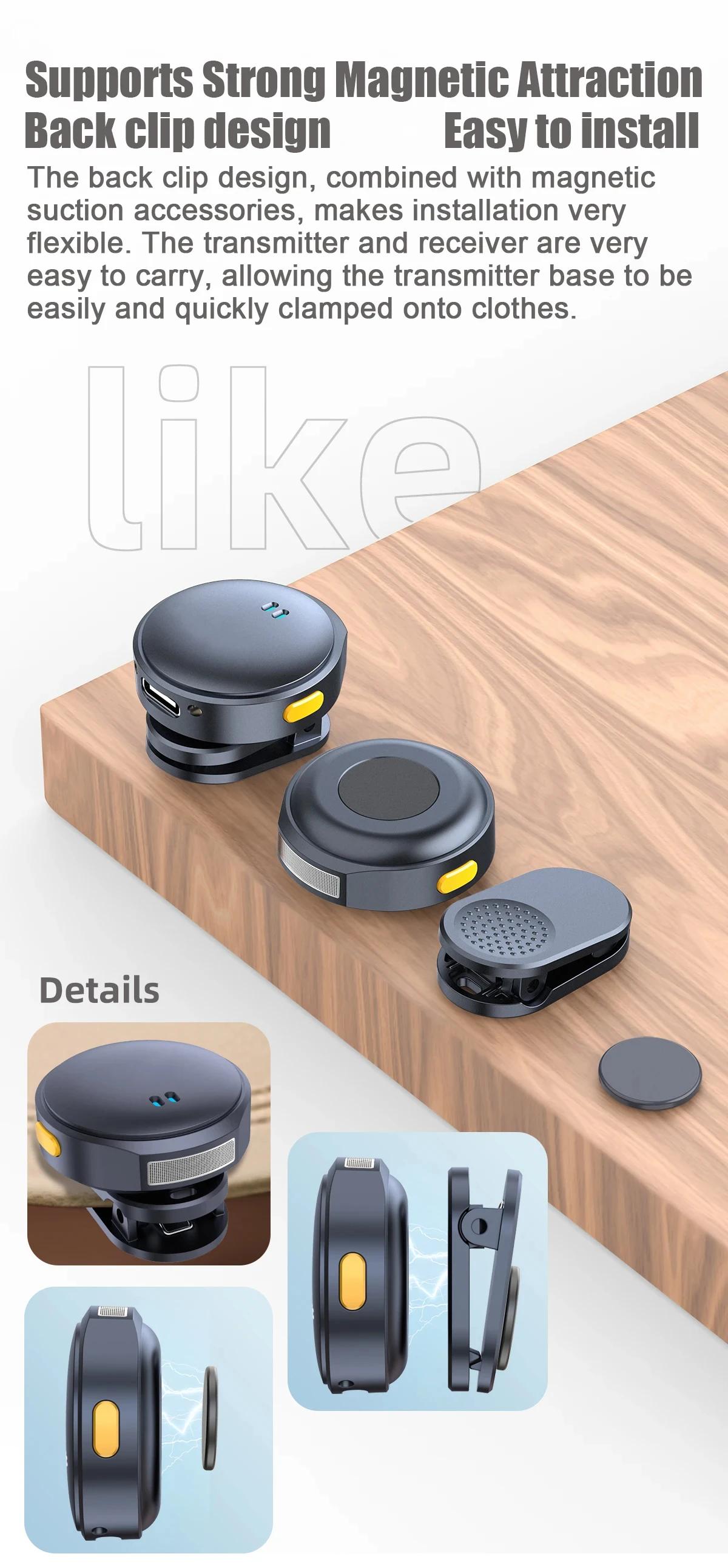 Lavalier Microphone 2.4GHz Wireless Microphone Magnetic Suction Microphone with Charging Case for Video Recording Plug and Play Extra Long Inflatable Bathtub Cushioned Backrest Kids Shark Costume Set Stainless Steel Utility Sink Faucet