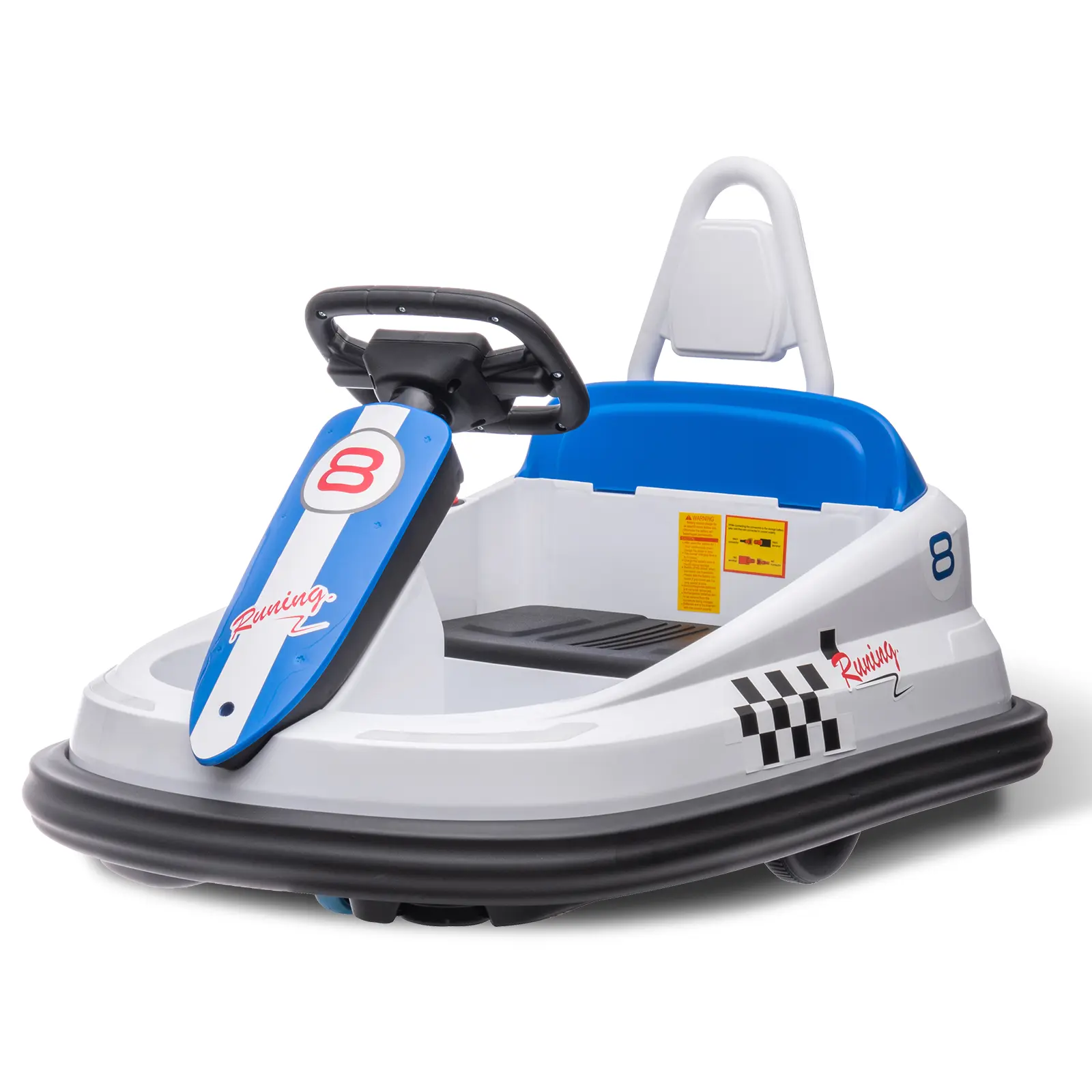 6V Electric Bumper Car- 2-Speed 360° Spin Ride-On with Remote Control, Music, Lights, Horn, Safety Belt - Perfect Gift for Ages 2-6