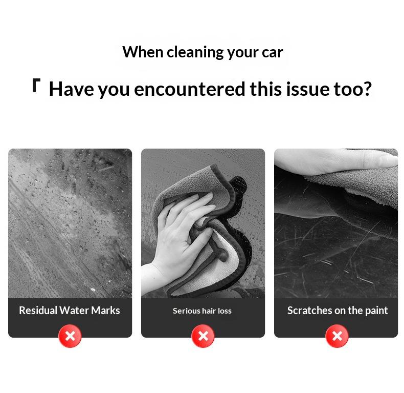 Car wash towel, car wiping cloth, clean and absorbent, thickened, double-sided, dual-color car wash towel, car coral fleece car wash tool