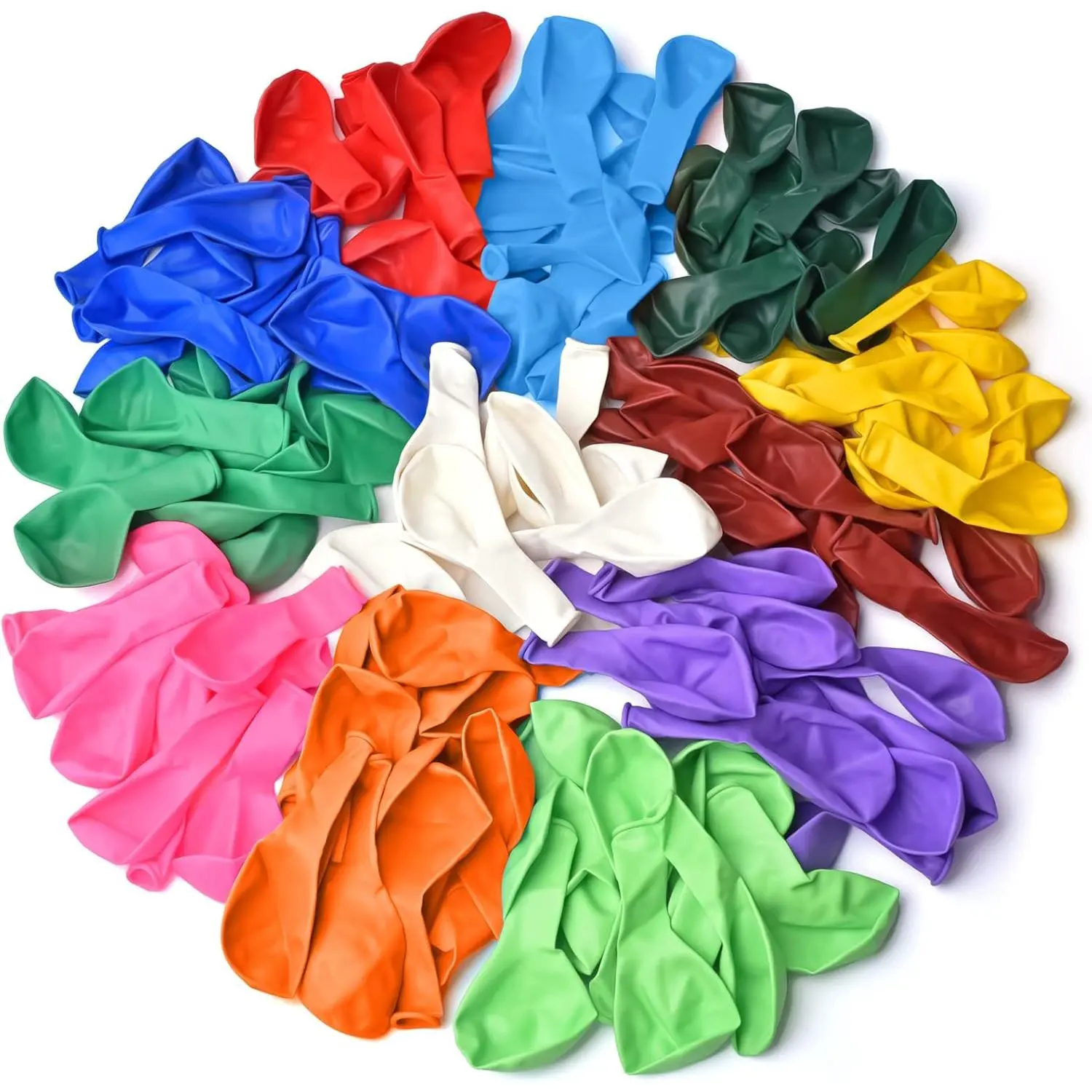 Thickened balloons, 100 PCS Balloons Assorted Colors, Latex Balloons for Kid's Birthday Party, Exquisite Rainbow Balloon, 12 Inches 13 Kinds of Rianbow Colorful Party Balloons Decorations.
