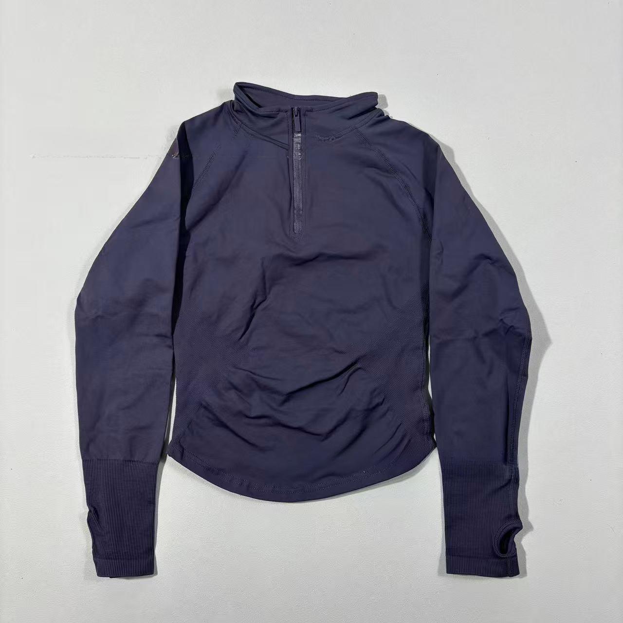 2026 DFYNE Half-Zip Long Sleeve Fitness Jacket  Tight Quick-Dry Outdoor Yoga Gym Top for Women