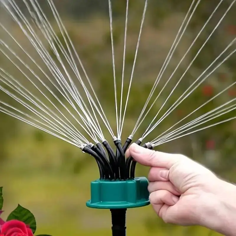 360 Degree Automatic Multi-Head Watering Nozzle, Automatic Lawn Sprinkler, Garden Watering Tool, Garden Irrigation Tool, Watering & Irrigation Supplies