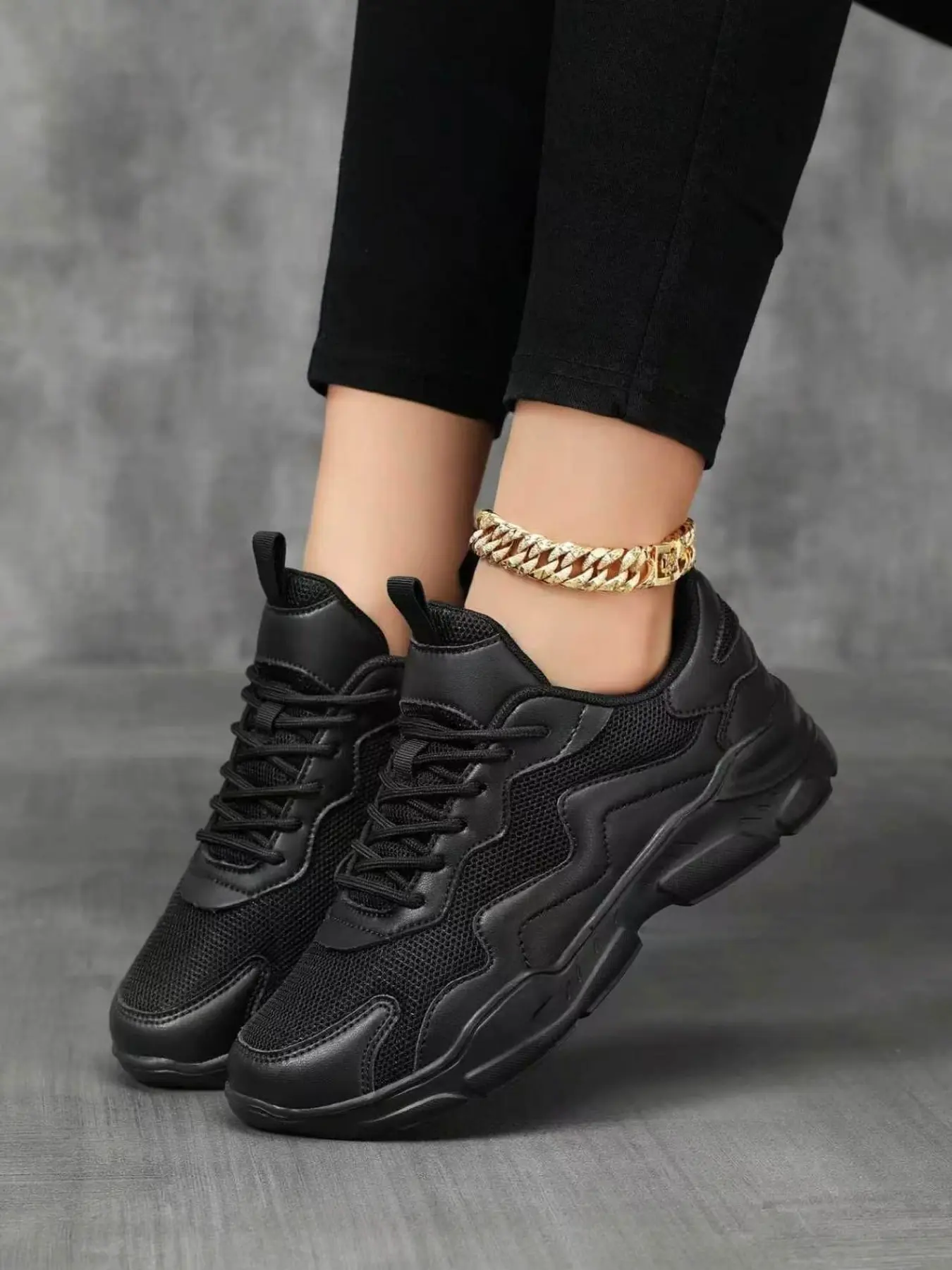 Women's Dad Shoes Summer Thick Sole Shock Absorption, Anti-Slip High-Top Casual Sports Shoes, Breathable Comfortable Walking Shoes, Durable Walking Shoe