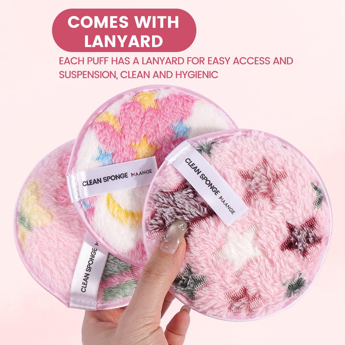 Makeup Remover Puff, 7 Counts/set Facial Cleansing Puff, Facial Skin Care Puff, Makeup Remover Tool, Facial Skin Care Tool for Women & Girls, Cosmetic, Facial Cleansing Pads