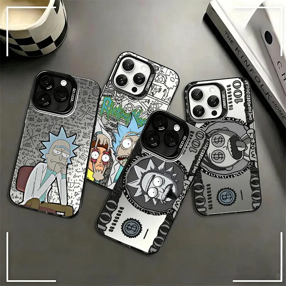 Funny Ricks Morties Phone Case For iPhone 17 17e 16e 16 15 14 13 12 11 Pro Max Air Plus Samsung Galaxy S26 S25 S24 S23 S22 Anti Fall Matte Cover