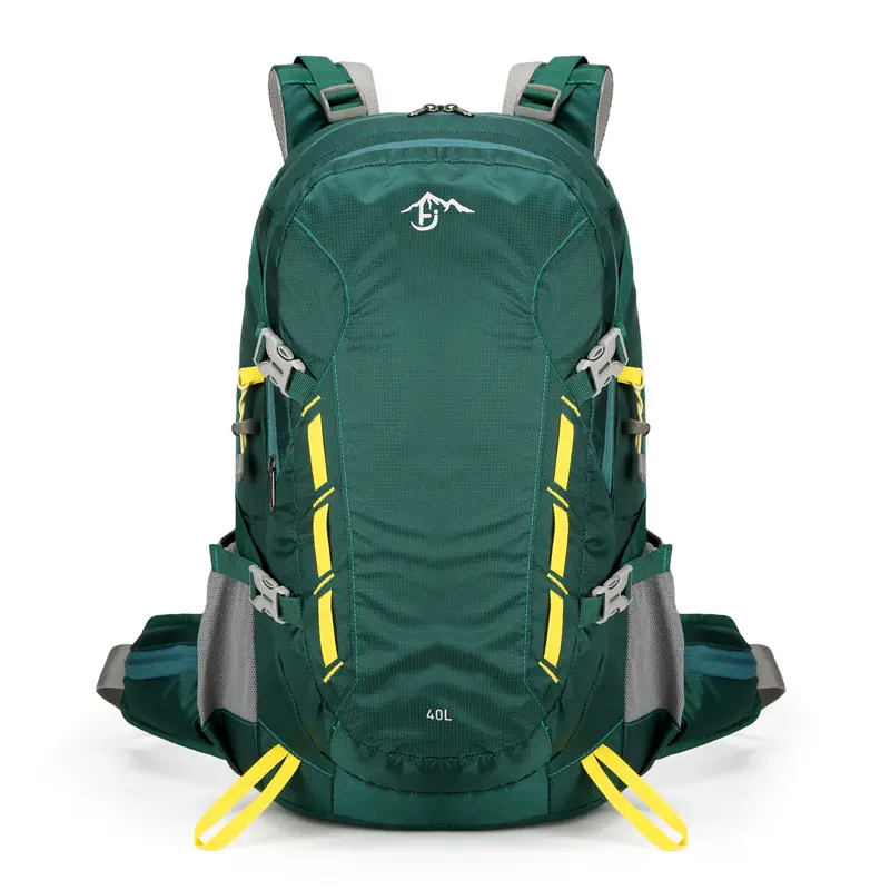 Unisex 40L Outdoor Hiking Backpack, Water Resistant High-Capacity Daypack with Rain Cover & Hydration Sleeve for Camping & Climbing, Outdoors