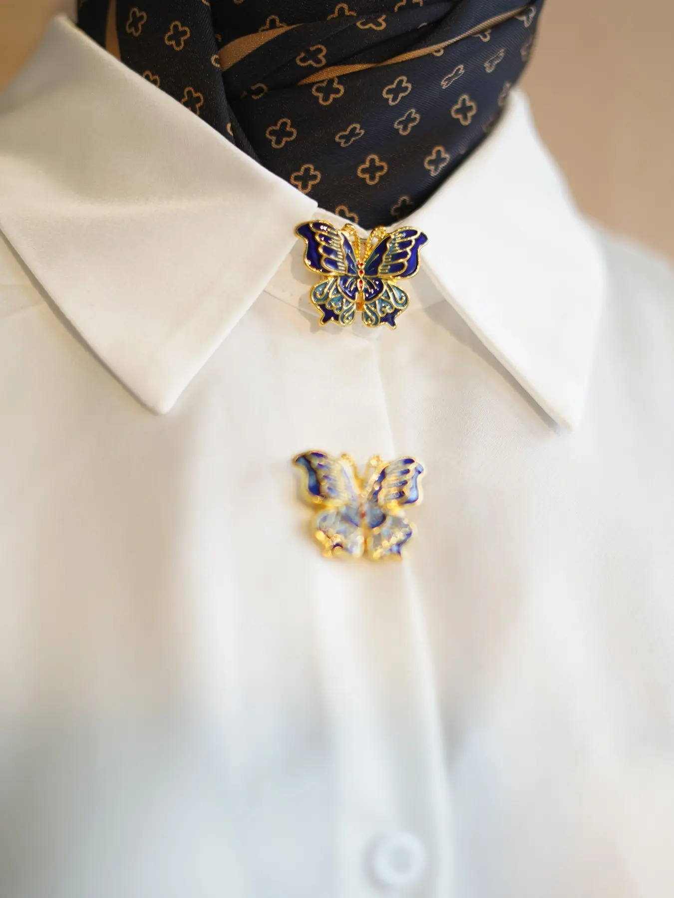 Butterfly Shirt Button Covers for Women, Elegant Button Decor Set, Turtle Design Button Caps, Fashionable Clothing Accessories