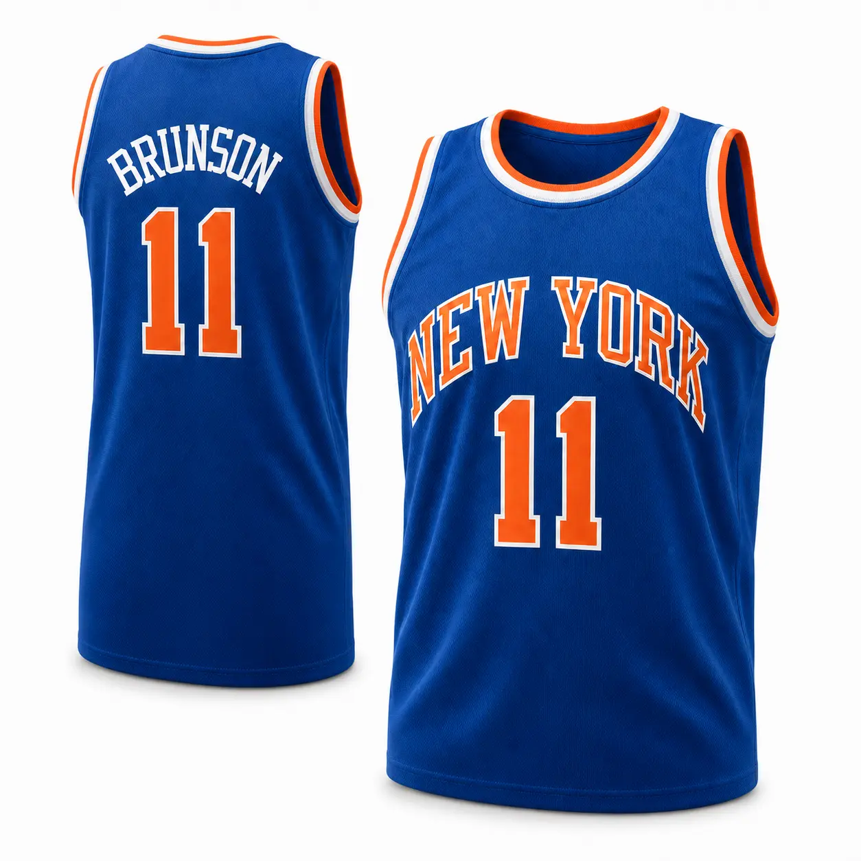 Men's New York Basketball Jersey, Brunson 11 Sportswear Breathable Athletic Top Sports Vest for Game Day, Fan Gift