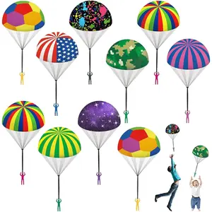 Easter Eggs Parachute Toy for Kids, Outdoor Flying Toy with Small Figures, Indoor Hand Throw Soldiers for 3-12 Years Old (10PCS)fidget toys