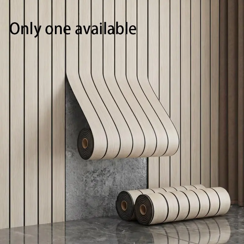 3D Wood Grain Decorative Wallpaper Roll, 118.1x15.7 Inches, Thick Embossed Texture, Easy Cut and Stick, Ideal for Bedroom, Living Room, Ceiling, TV Wall Decor, Peel and Stick Wallpaper