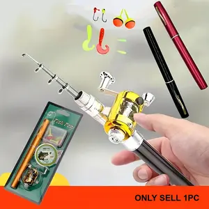 Portable Two-Way Telescopic Pocket Fishing Rod Set with Reel - Portable Travel Fishing Gear for Beginners Fishing Combo Telescoping Rod