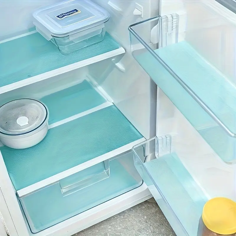 7PCS Refrigerator Shelf Liners, Washable EVA Fridge Mats for Shelves, Drawers, Cabinets & Kitchen Organization