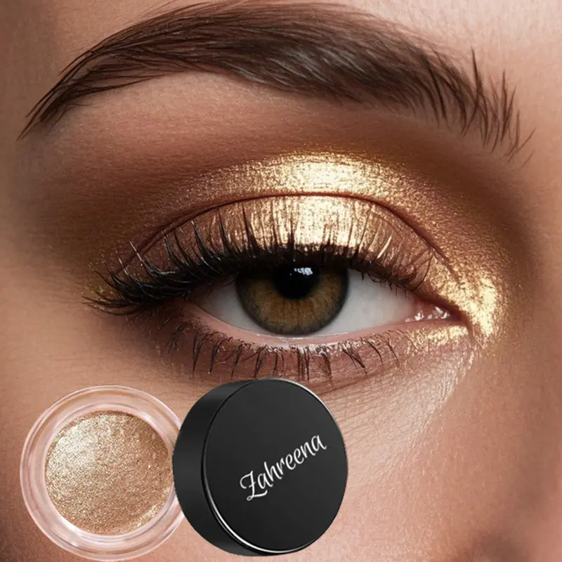 Galactic Jelly Eyeshadow Cosmetic, Long-Lasting All Over Glimmer with a Golden Glitter Holographic Finish, Waterproof and Non-Creasing Gel, Bling Effect, Gel Texture