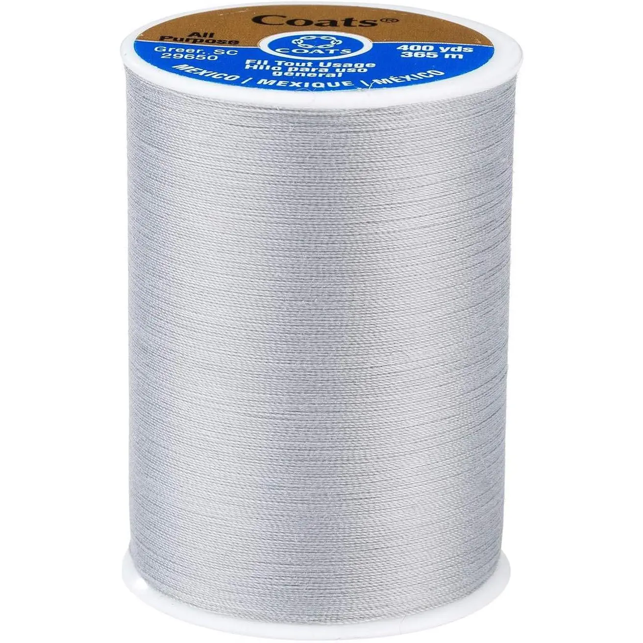 & Clark  Duty -Purpose Grey Thread / 400 Yard Spool/ 1 Spool of Yarn