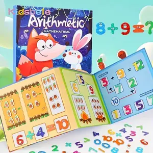 Montessori 3 in 1 Magnetic Math Book Arithmetic Training Toy Number Counting & Splitting Hands-On Operation Toy Birthday  Gift