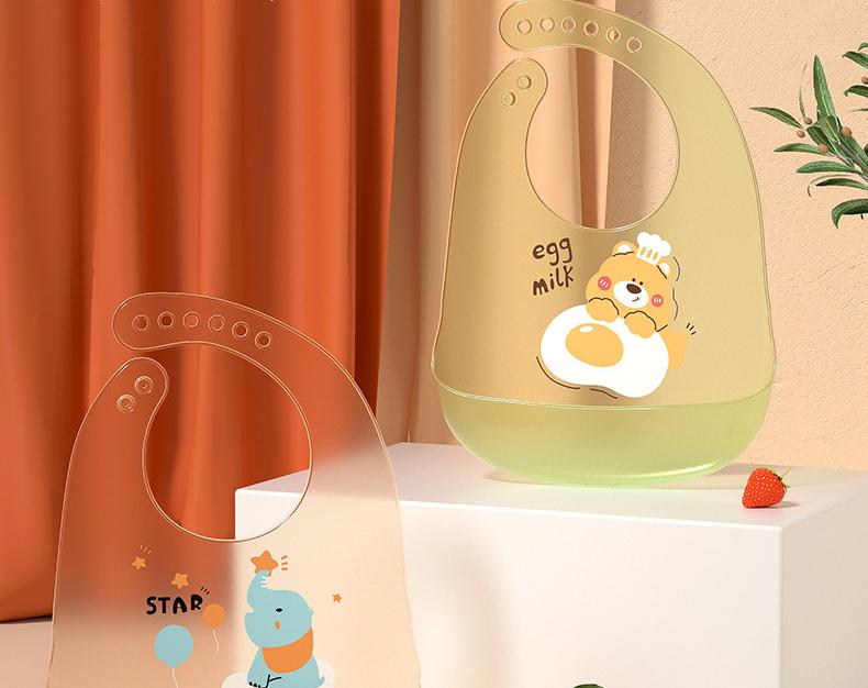 Easy Clean Silicone Bib!No More Mess During Baby Feeding 👶