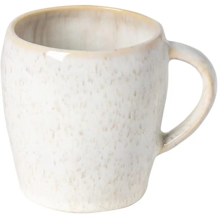 Ceramic Stoneware 15 oz. Mug - Eivissa Collection, Sand Beige | Microwave & Dishwasher Safe Dinnerware |  Safe Glazing | Restaurant Quality Drinkware